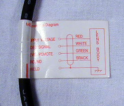 View of the wiring diagram